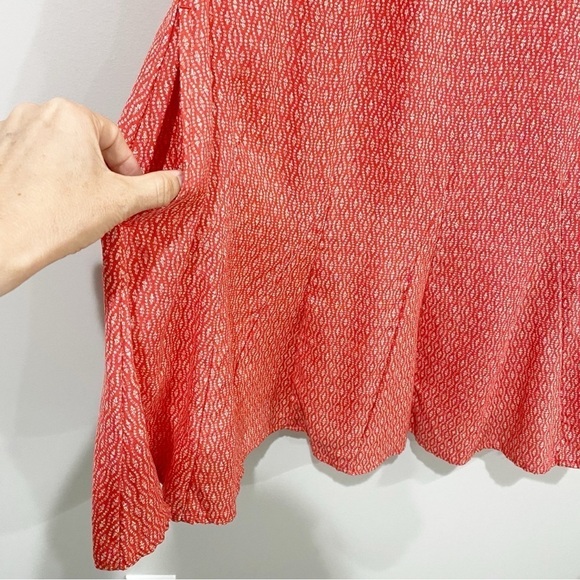 TOAD&CO Windsong Strappy Dress Guava Diamond Print Pockets Beachy Size Small - Picture 4 of 9